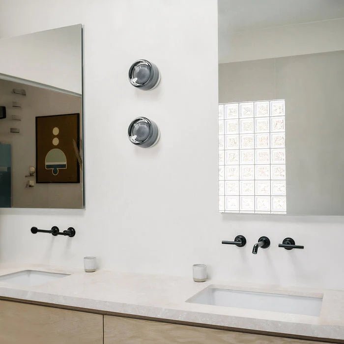 LumaSphere - Elegant Dimple Glass LED Wall Light for Modern Homes