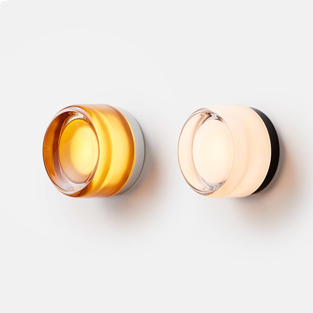 LumaSphere - Elegant Dimple Glass LED Wall Light for Modern Homes