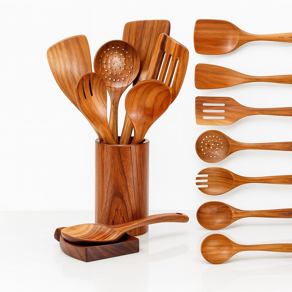 Eco-Friendly Wooden Kitchen Utensil Set | NordicCraft