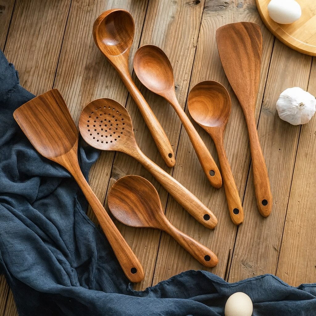 Eco-Friendly Wooden Kitchen Utensil Set | NordicCraft