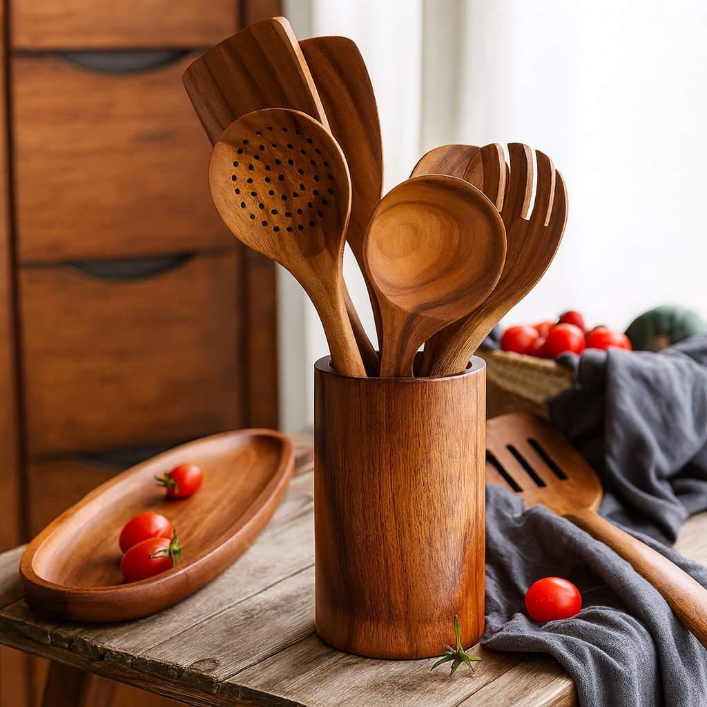 Eco-Friendly Wooden Kitchen Utensil Set | NordicCraft