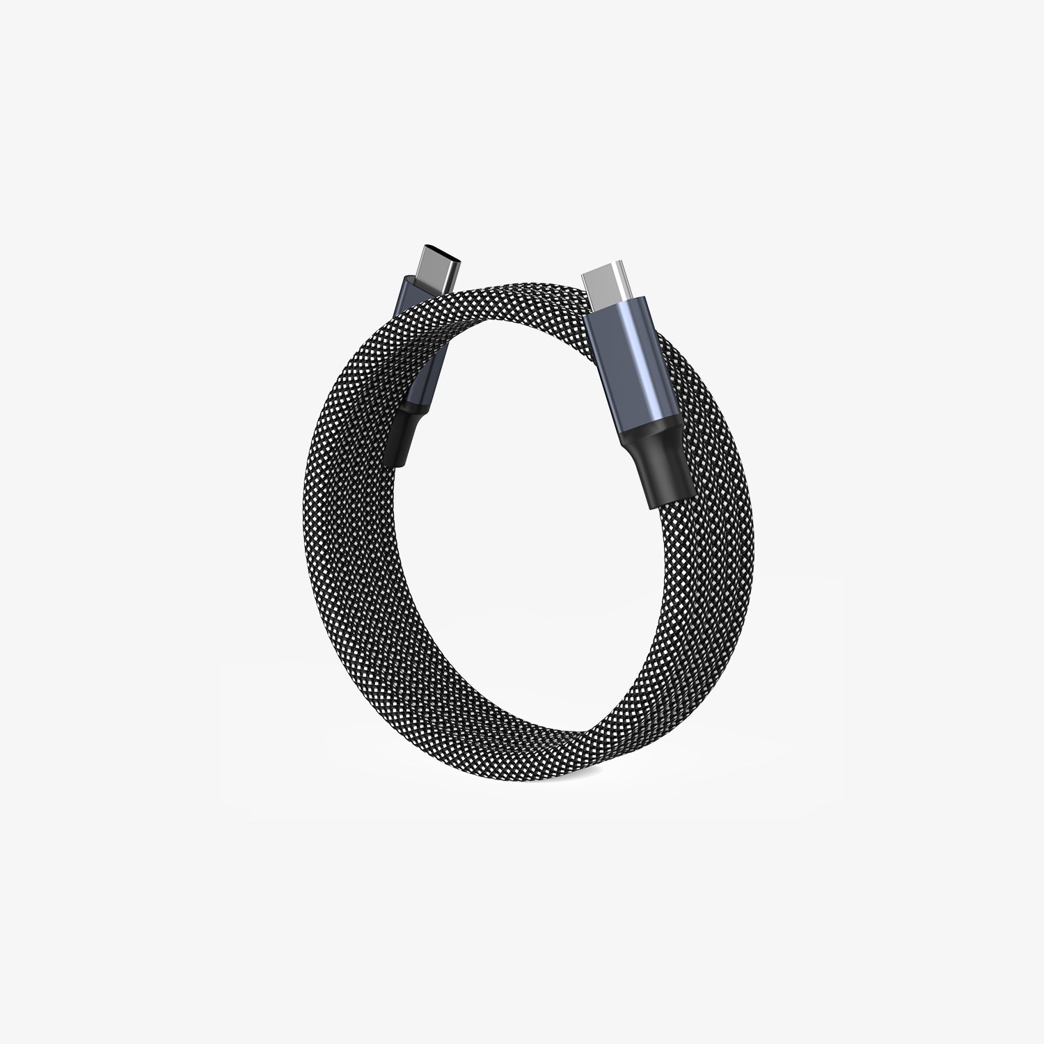 100W Fast Charging Magnetic Spiral Cable – Tangle-Free Design