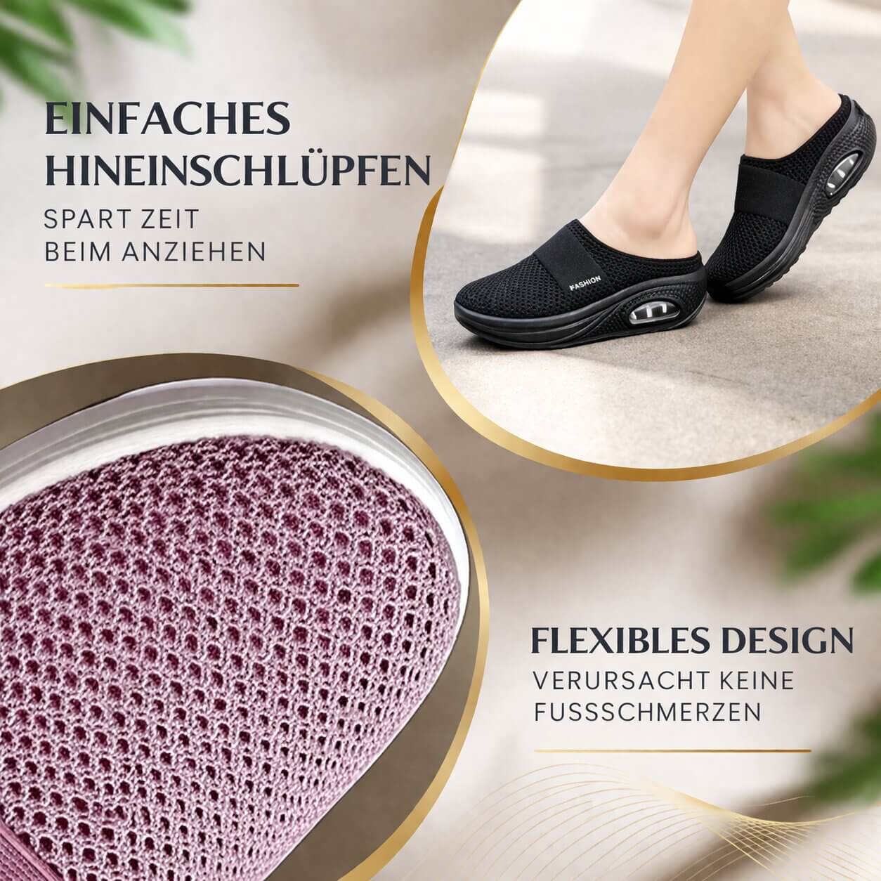 Comfort Slip-On Slippers | Extra Wide Shoes for Home