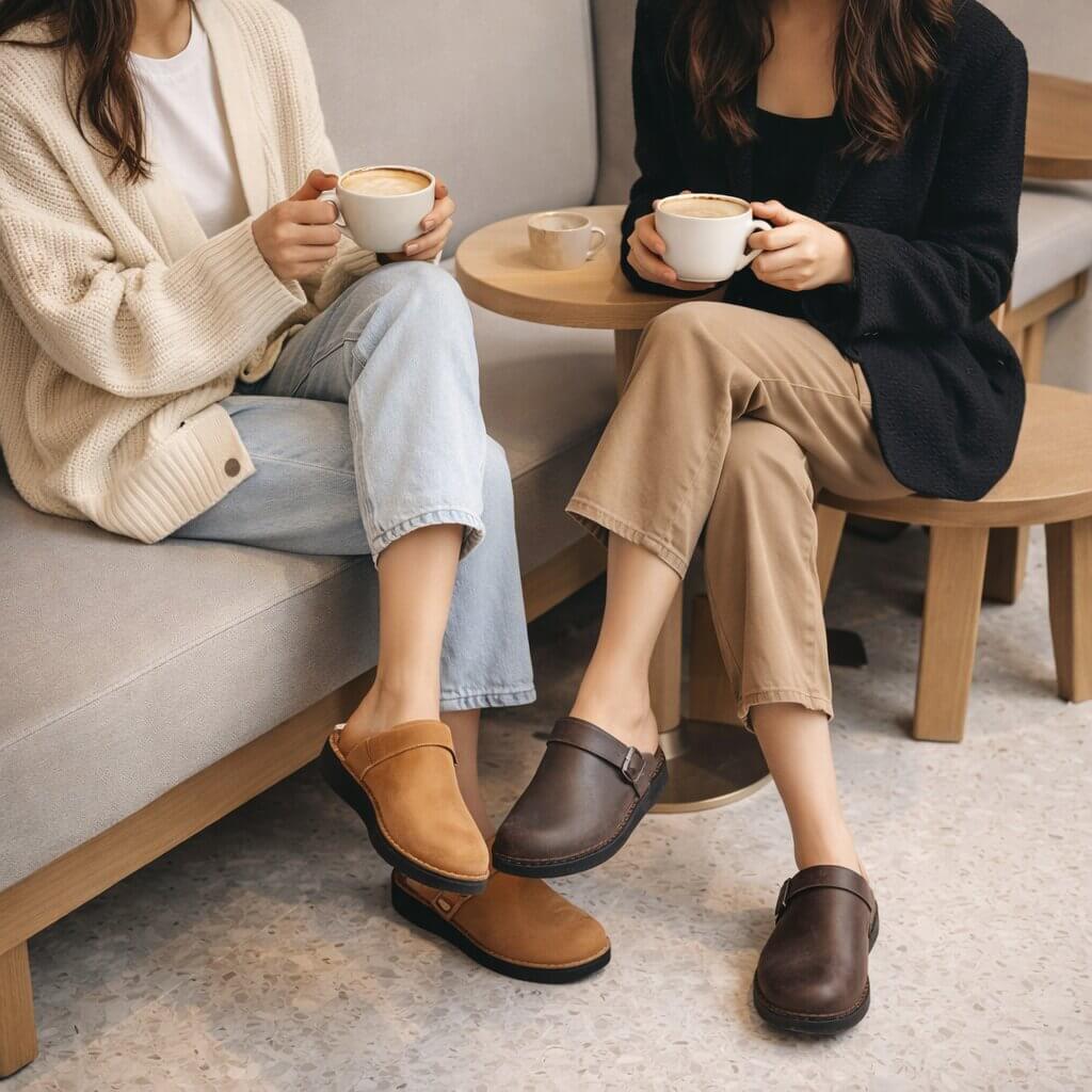 ComfortFit Leather Orthopedic Slippers for Men and Women