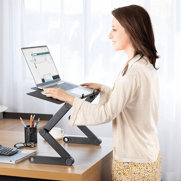 Adjustable Comfort Laptop Stand for Enhanced Productivity