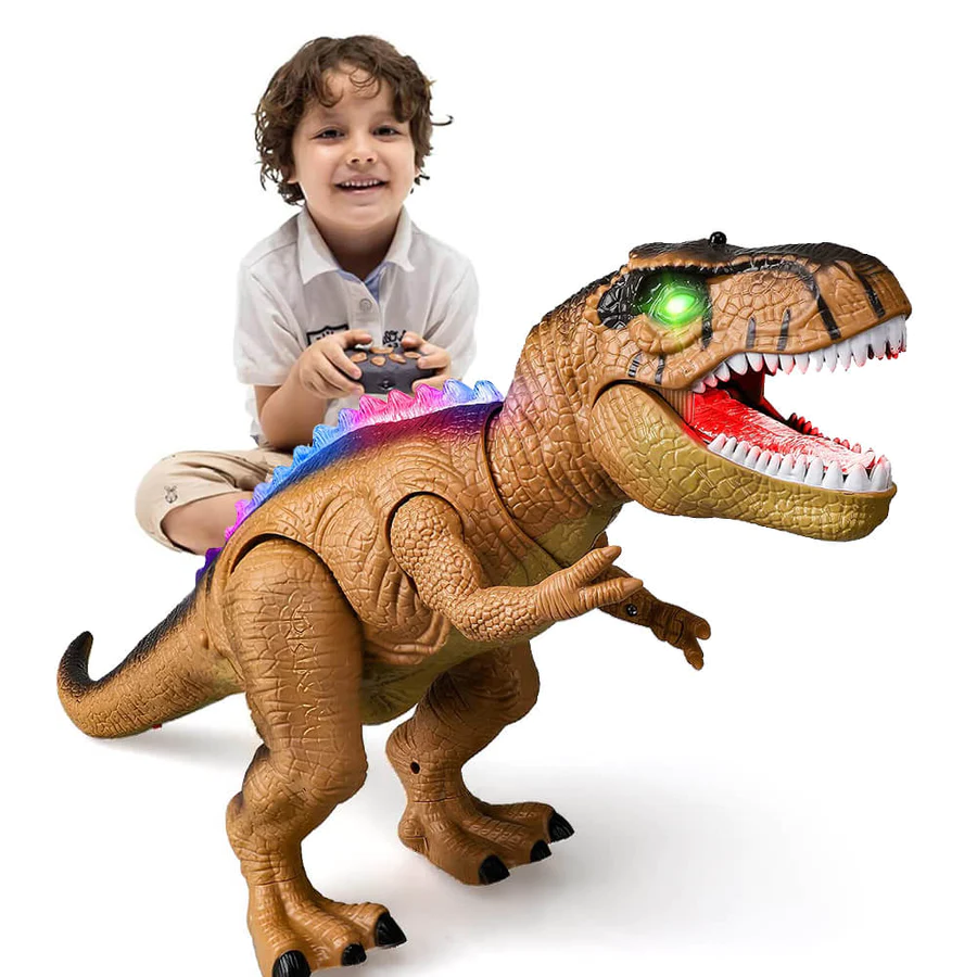 Remote-Controlled Dinosaur Adventure Toy with Realistic Features