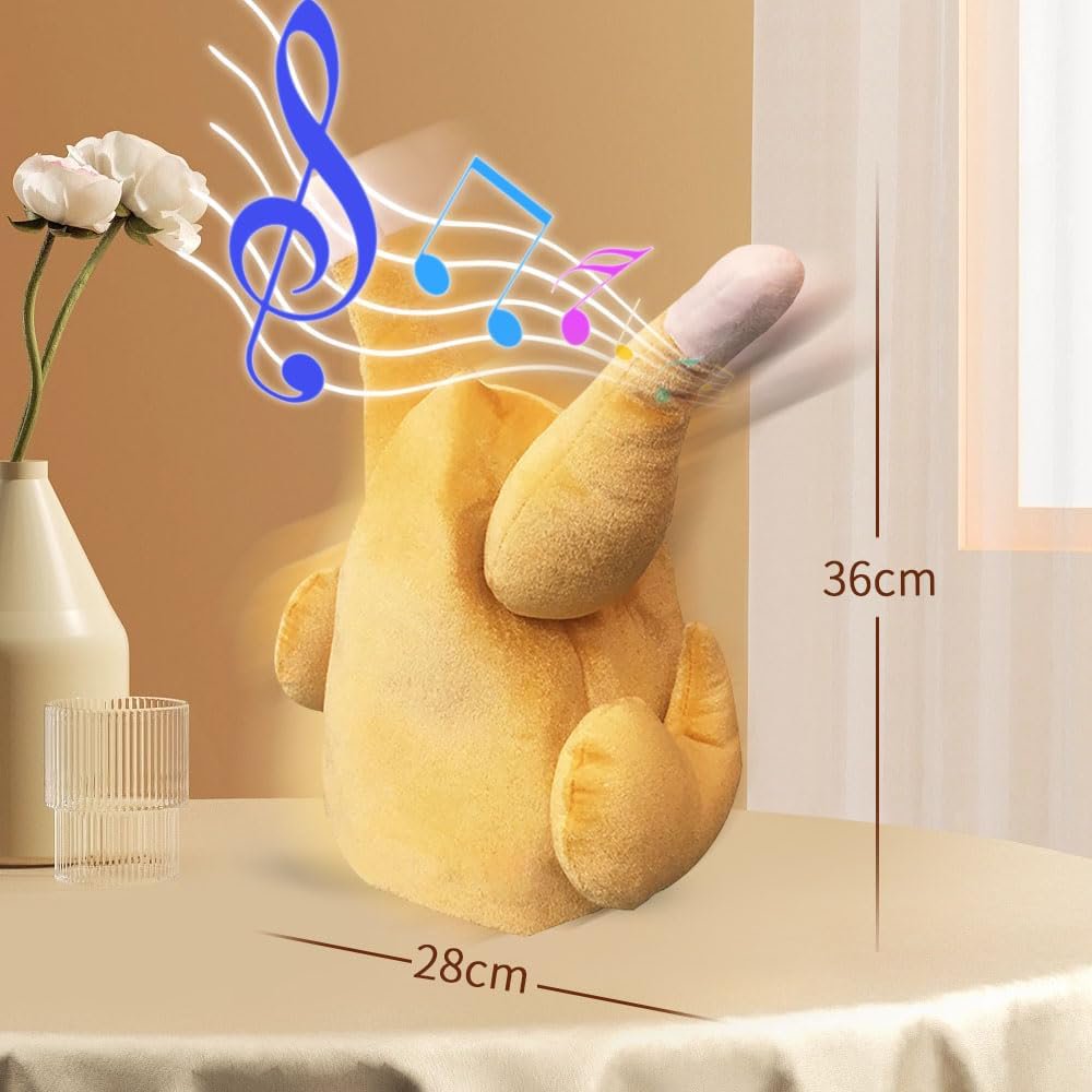 Quirky Turkey Hat | Fun Party Headgear with Music & Motion