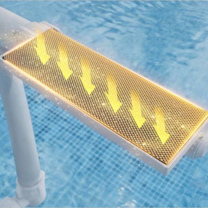 Solar-Powered RGB Fountain for Pool – Evening Light Display