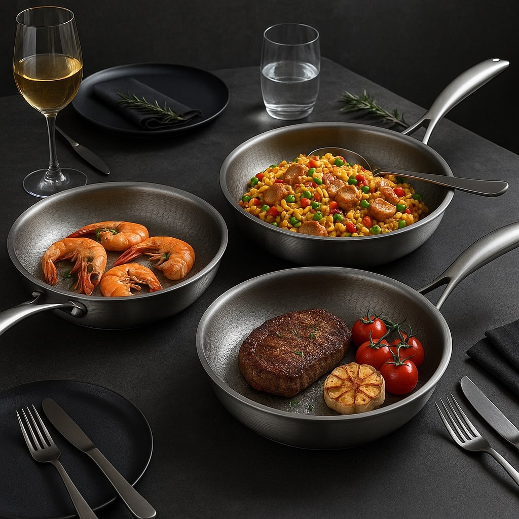 Versatile Titan Frying Pan for All Heat Sources