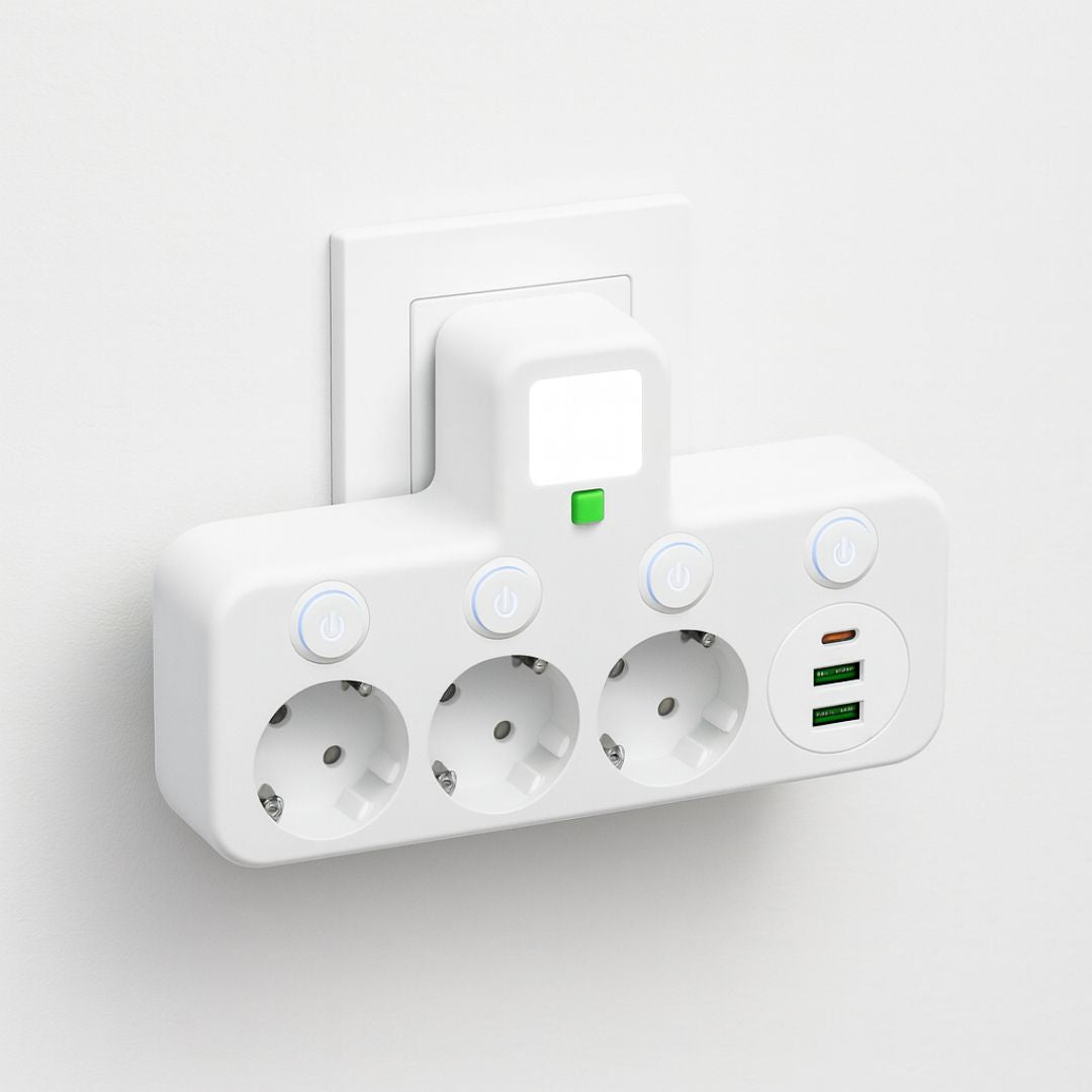 Smart Power Strip with USB Ports & Switch - Charge Multiple Devices