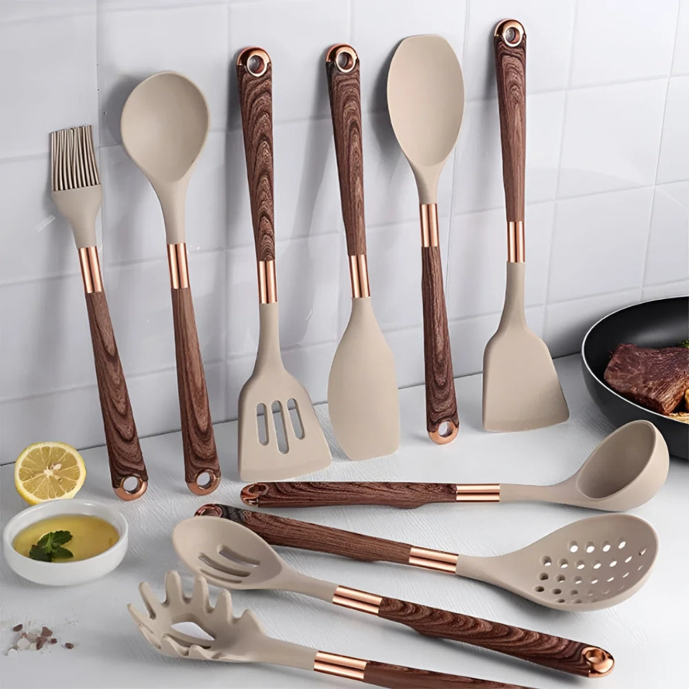 Ultimate Silicone Kitchen Tool Set | 10 Essential Utensils