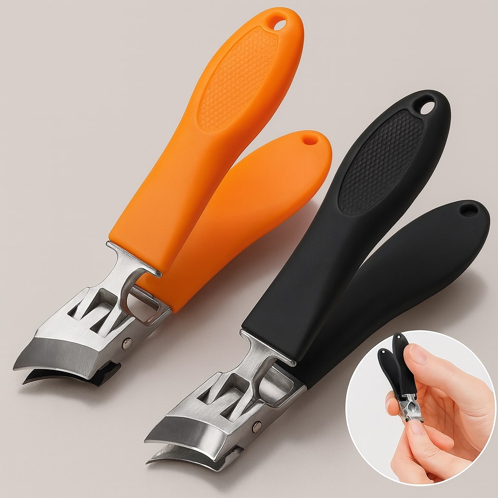 Precision Nail Clippers | Wide Opening for Thick Nails | NailEase