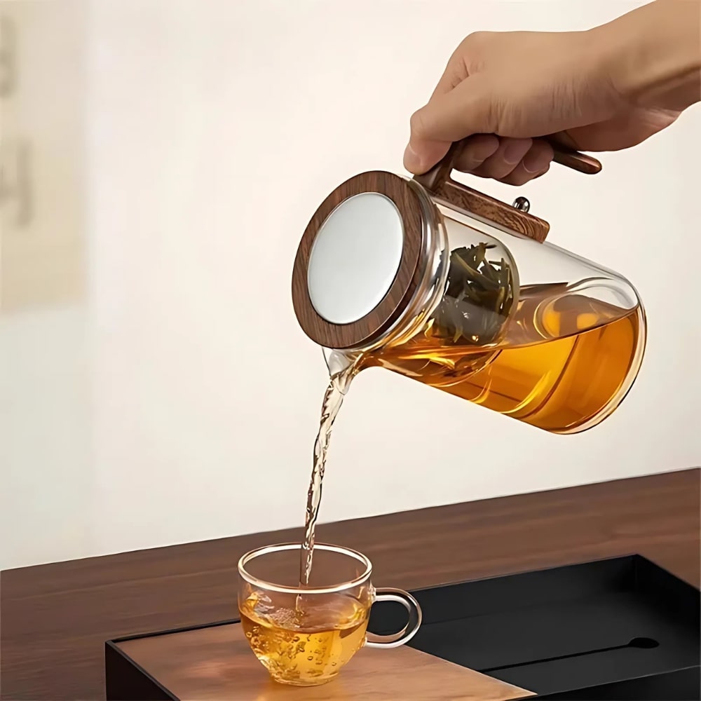 Elegant Glass Teapot with Infuser | TeaLux