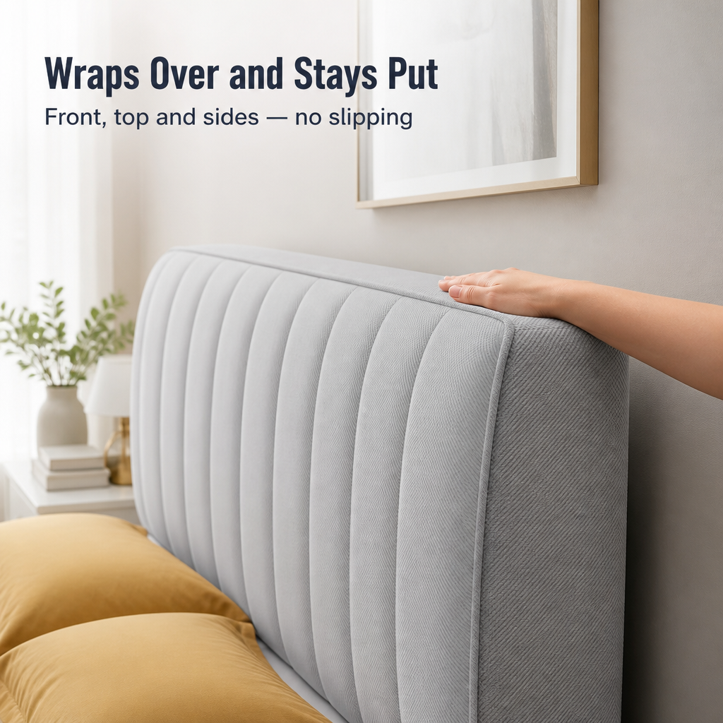 ShieldLux™ — Wrap Your Headboard in Soft, Stay-Clean Comfort Tonight