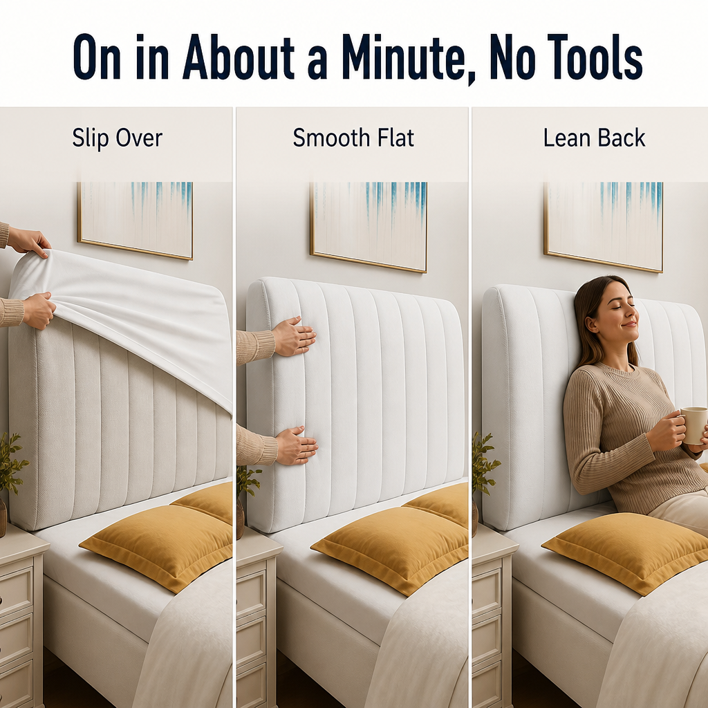ShieldLux™ — Wrap Your Headboard in Soft, Stay-Clean Comfort Tonight