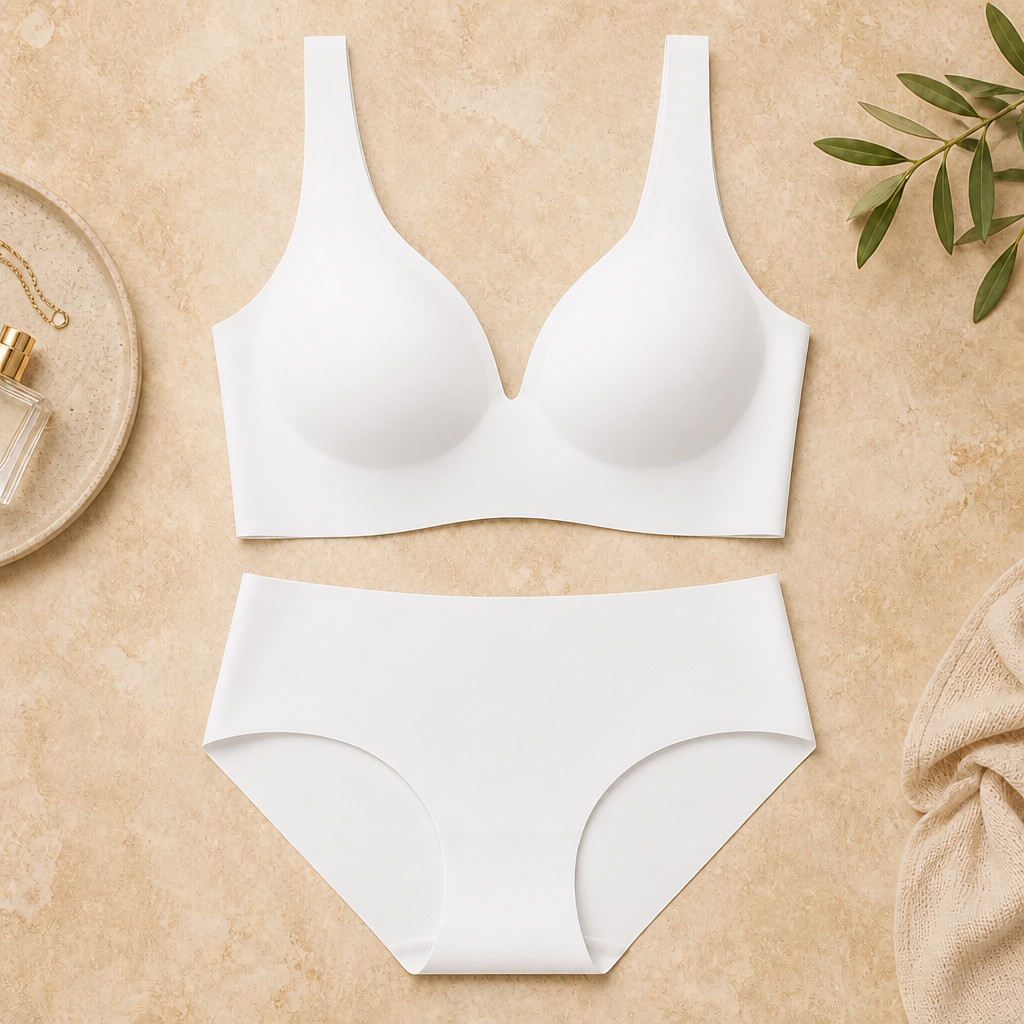 AeroLuxe™ – Wireless Seamless Bra with Deep-V Molded Cups