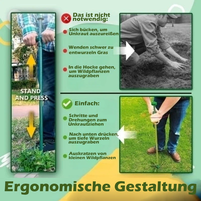 Effortless Garden Weed Remover with Root Extraction