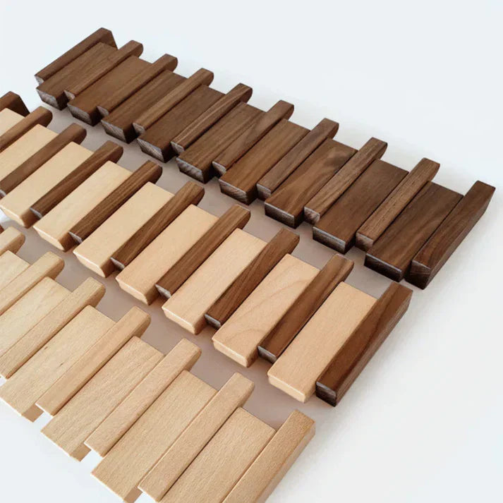 Elegant Wooden Coat Rack - Chic Entrance Organizer