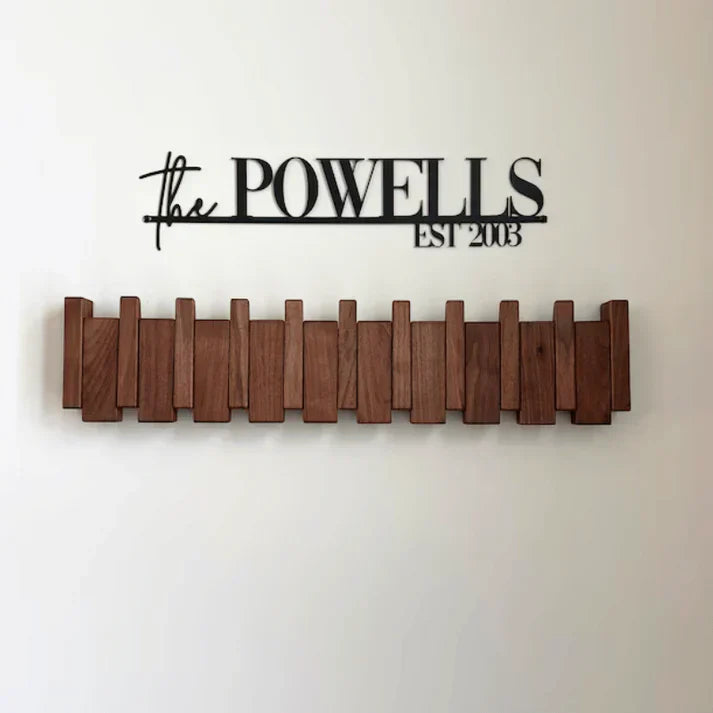 Elegant Wooden Coat Rack - Chic Entrance Organizer