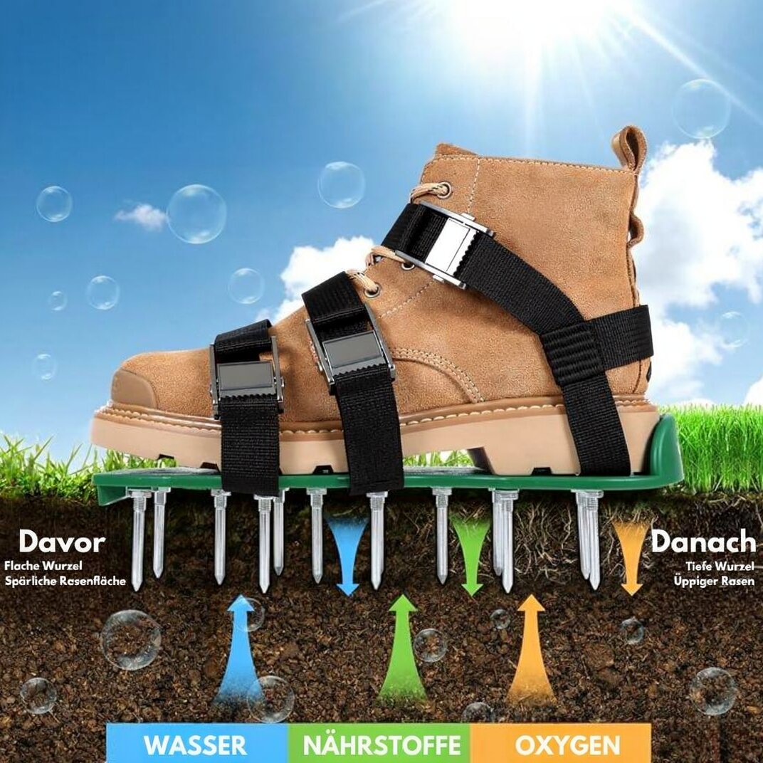 Lawn Aeration Sneakers | Easy Lawn Care Shoes