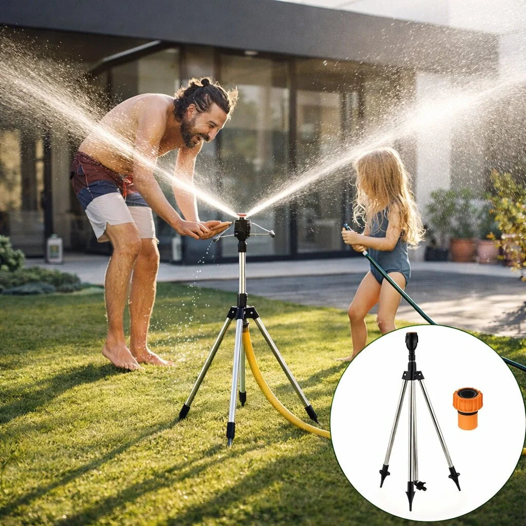 Elevate Your Garden with the 360° Stable Sprinkler