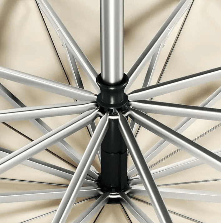 Wind-Resistant Umbrella with Reflective Features