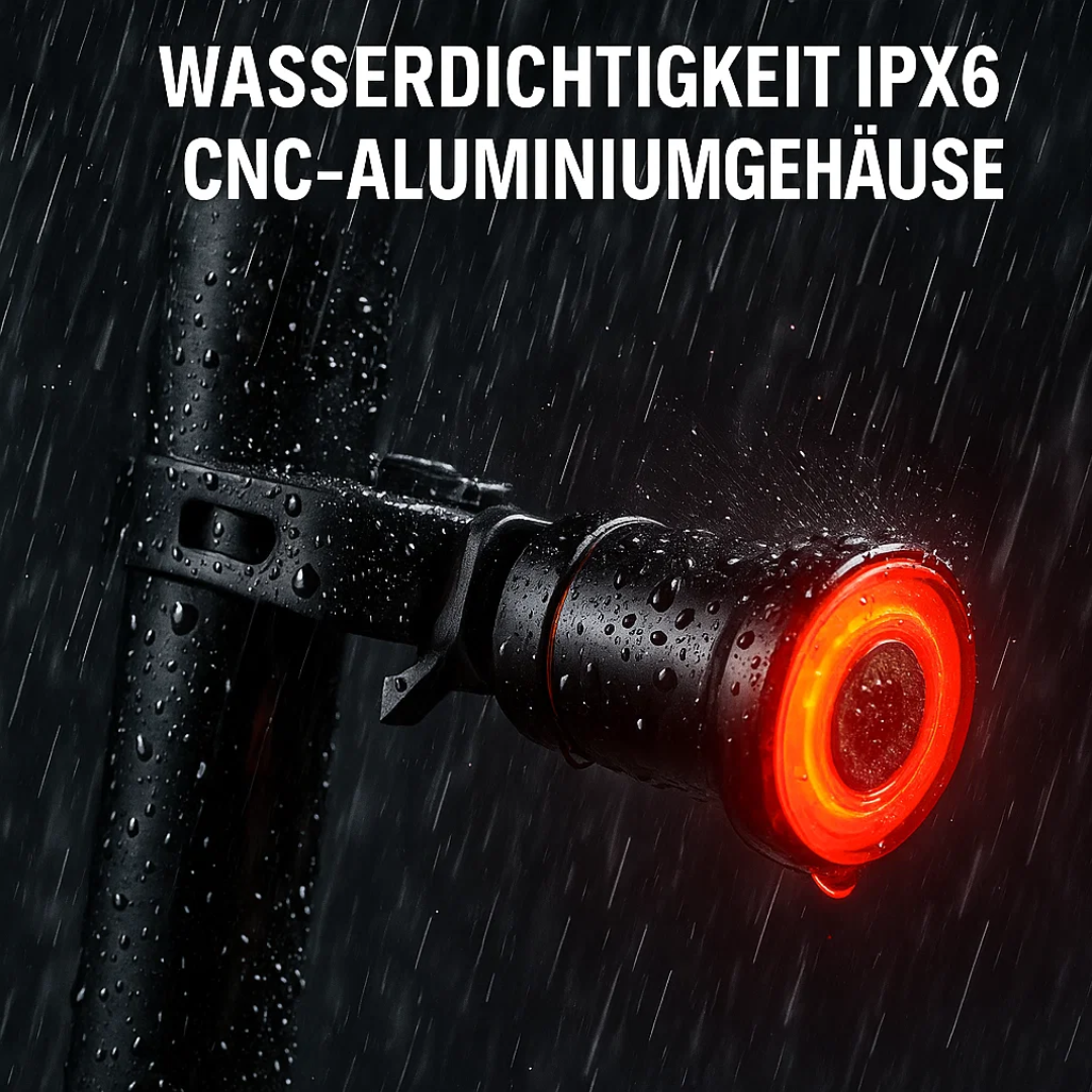 Smart Bicycle Tail Light with 6 Modes & Rechargeable Battery