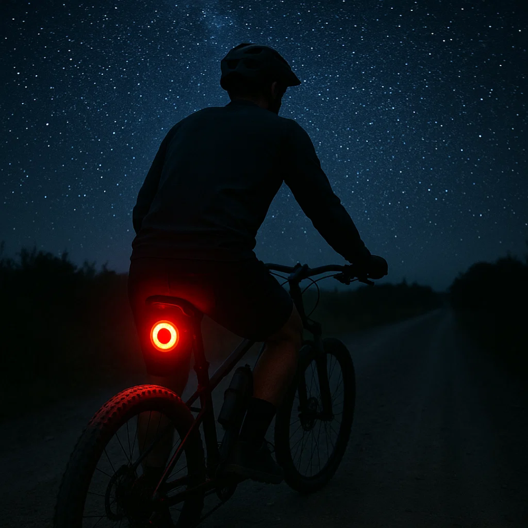 Smart Bicycle Tail Light with 6 Modes & Rechargeable Battery