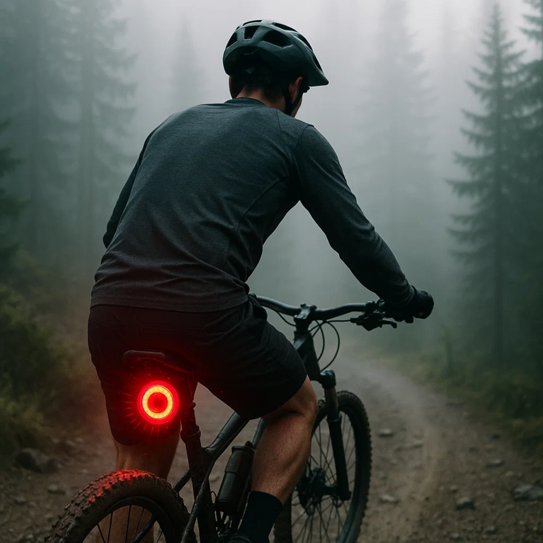 Smart Bicycle Tail Light with 6 Modes & Rechargeable Battery