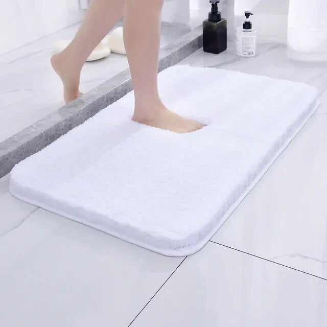 Non-Slip Plush Bath Mat | Ultra-Absorbent Shower Rug | Washable Comfort