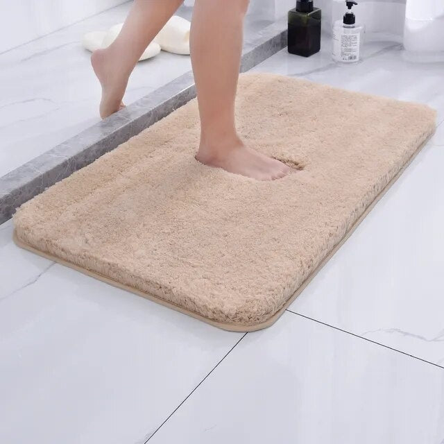 Non-Slip Plush Bath Mat | Ultra-Absorbent Shower Rug | Washable Comfort