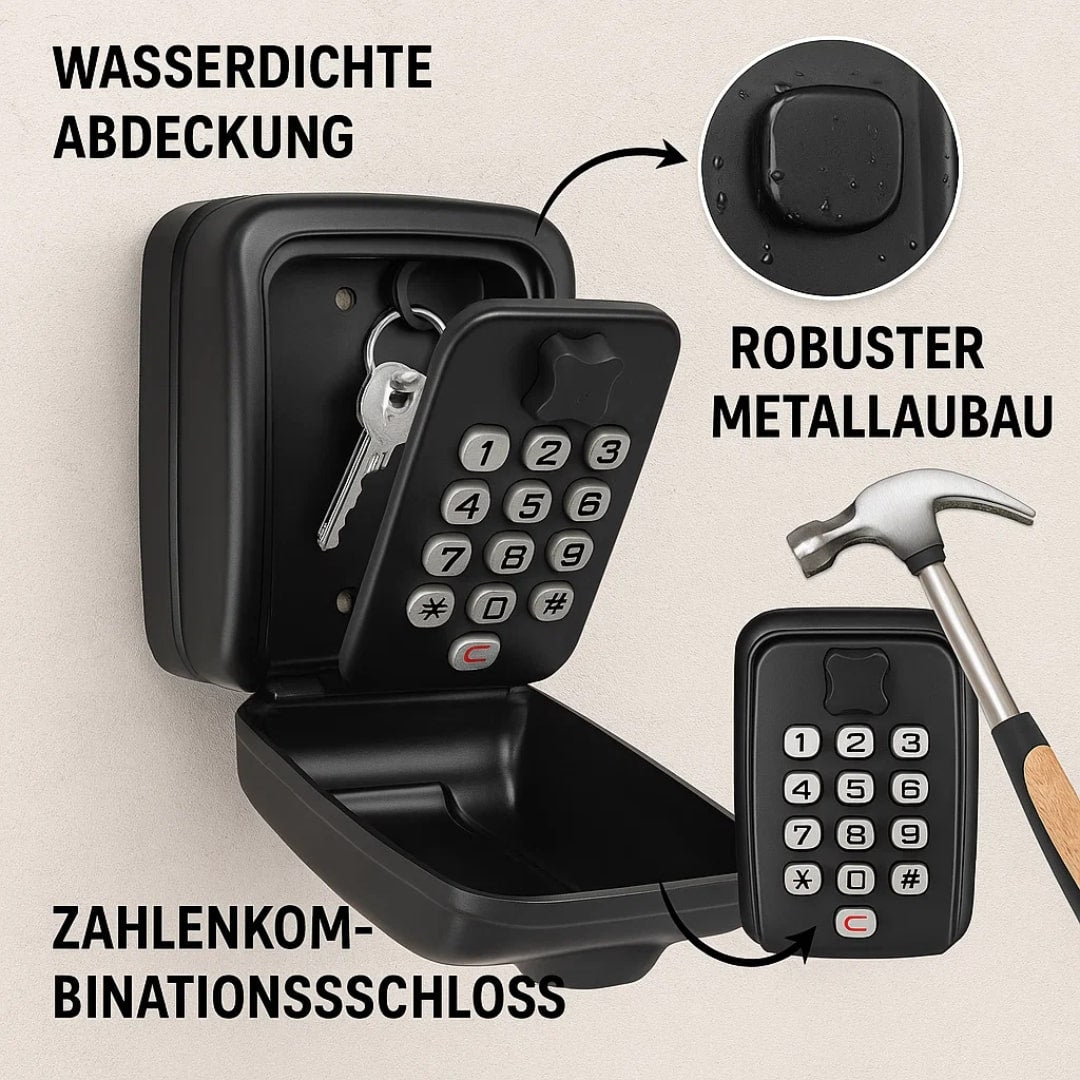 Outdoor Key Vault | Secure Key Storage with Code Lock