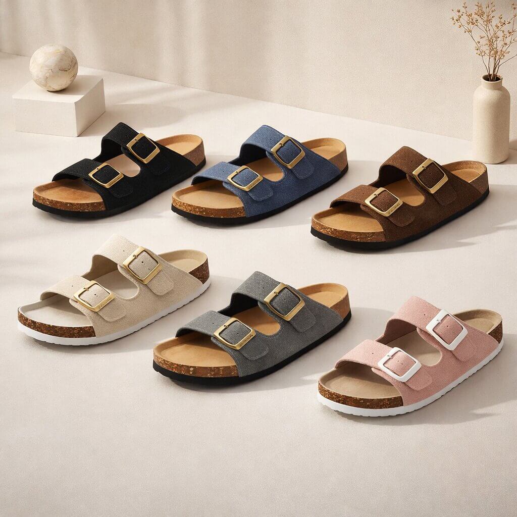 ComfortFit Sandals for Men and Women with Cork Footbed