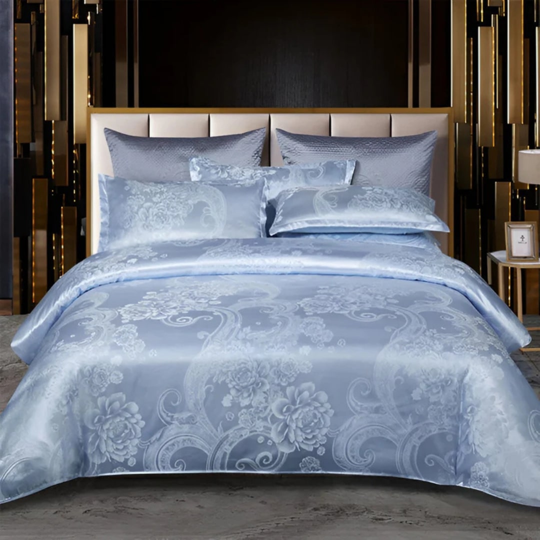 Luxurious Satin Bed Sheet Set with Pillow Covers