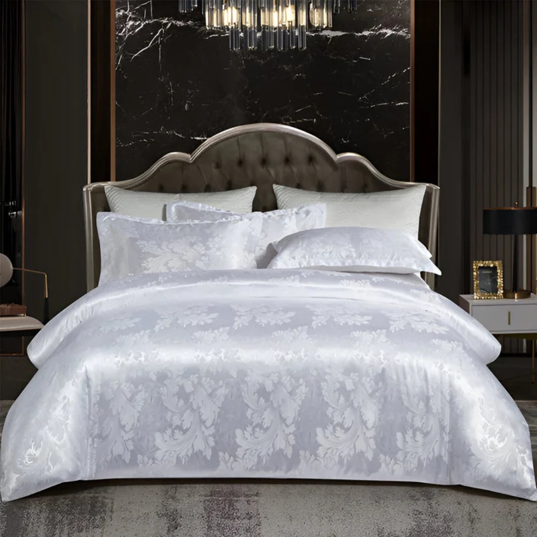 Luxurious Satin Bed Sheet Set with Pillow Covers