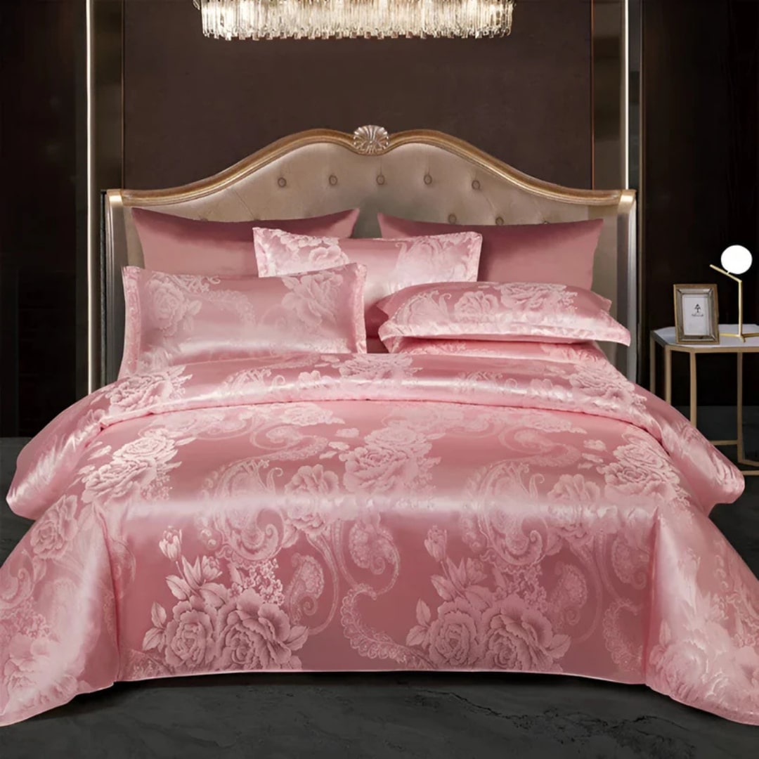 Luxurious Satin Bed Sheet Set with Pillow Covers
