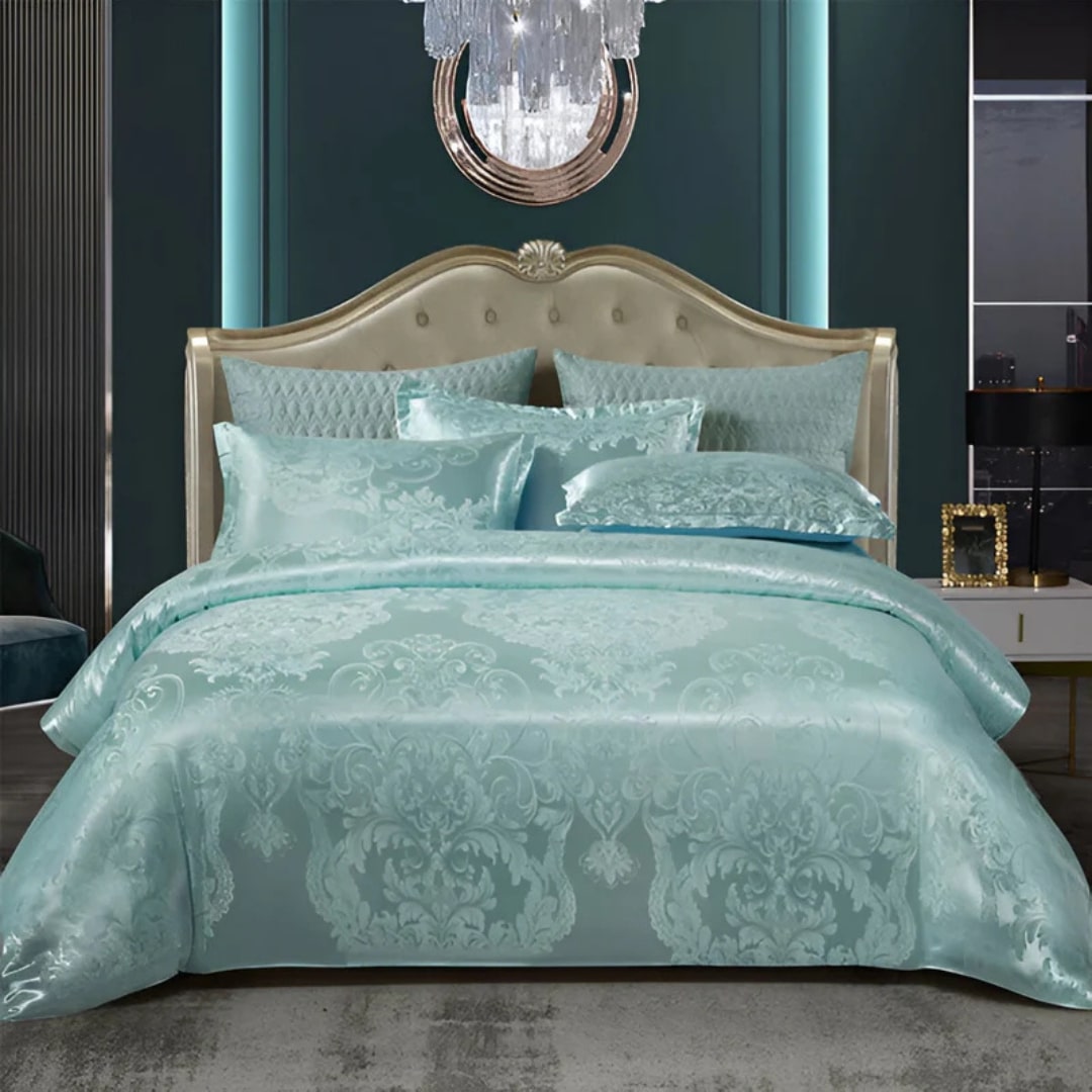 Luxurious Satin Bed Sheet Set with Pillow Covers