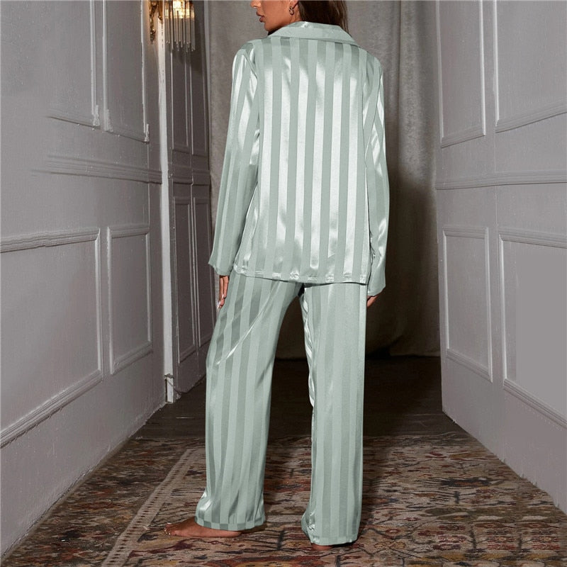 Luxurious Satin Pajama Set for Women | Elegant Sleepwear