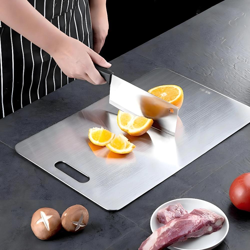 Premium Stainless Steel Cutting Board | Versatile Kitchen Essential