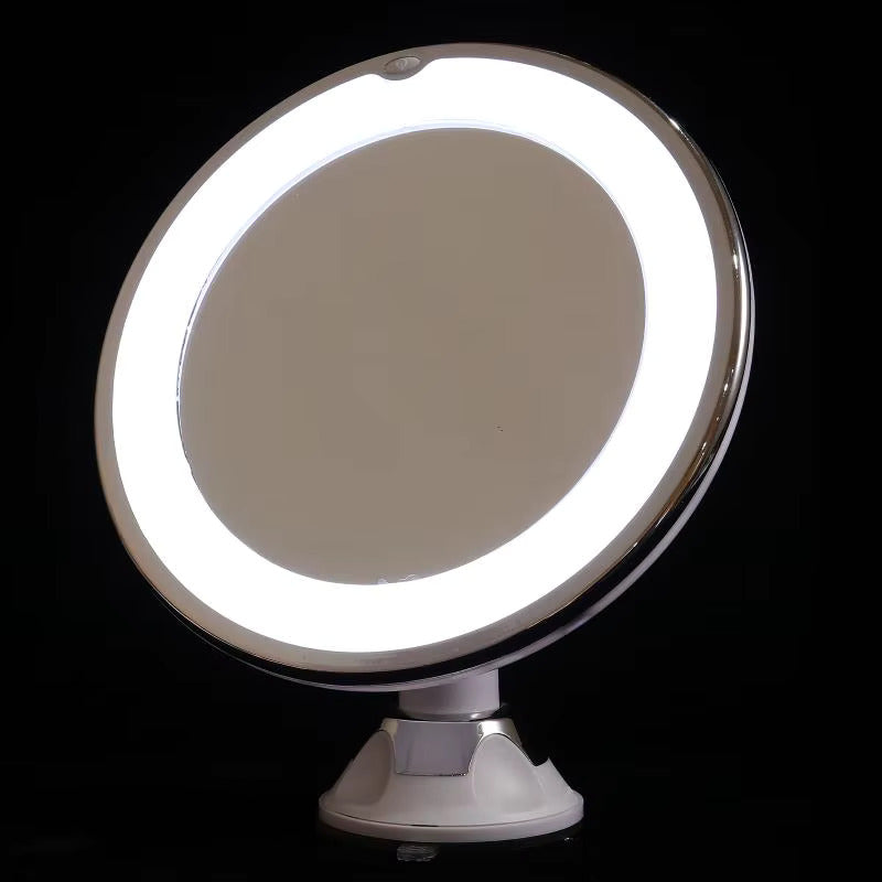 Illuminated Magnifying Makeup Mirror with 10x Zoom