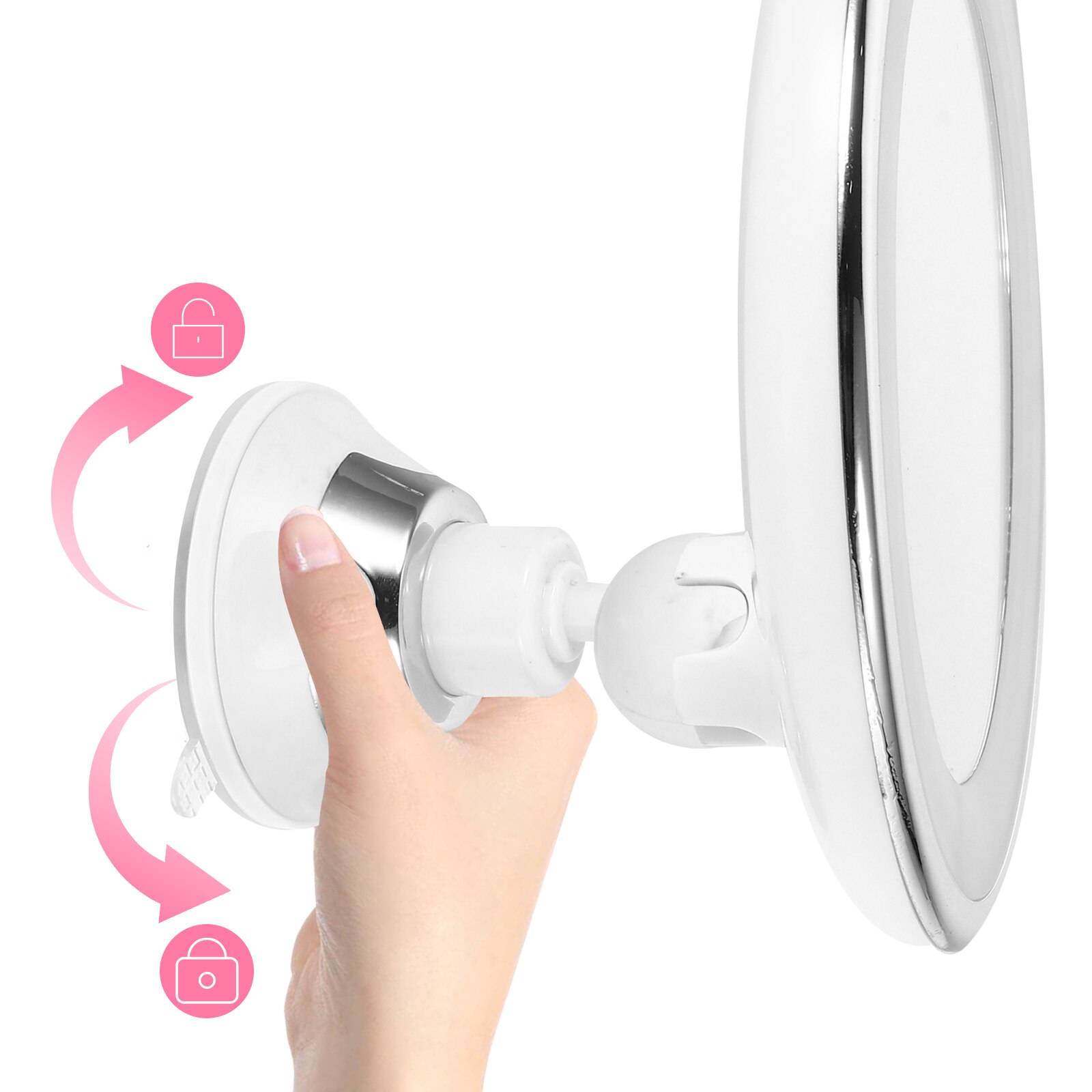 BrightView 10x Magnifying Makeup Mirror with LED Lighting
