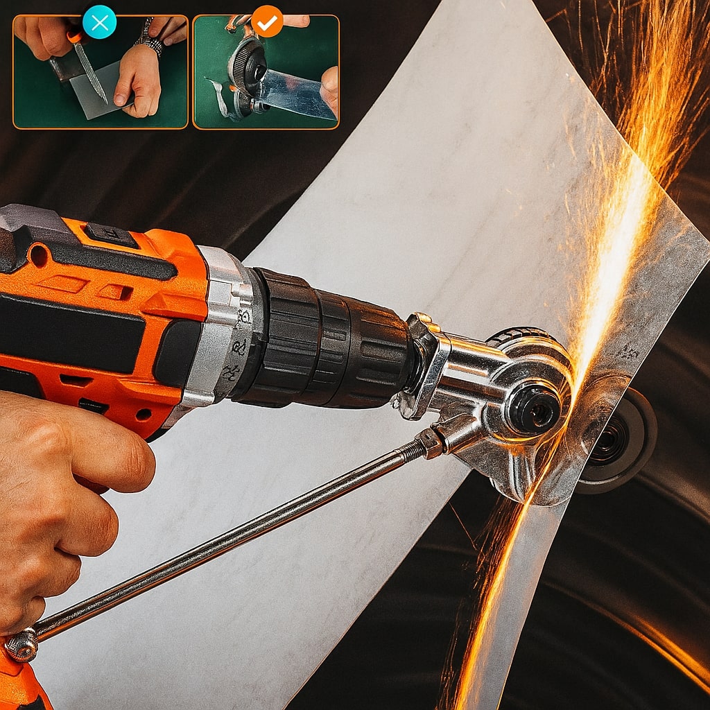 Precision Metal Cutting Attachment for Your Drill