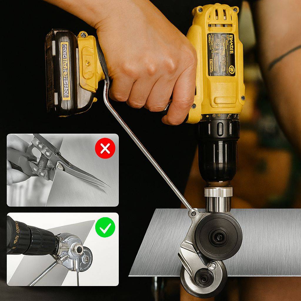 Precision Metal Cutting Attachment for Your Drill