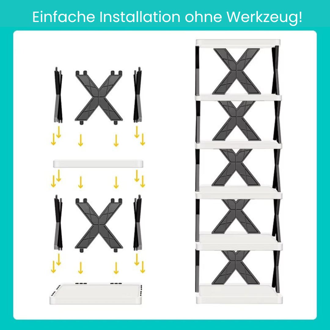 Slim Shoe Organizer | Vertical Shoe Rack for Space Saving