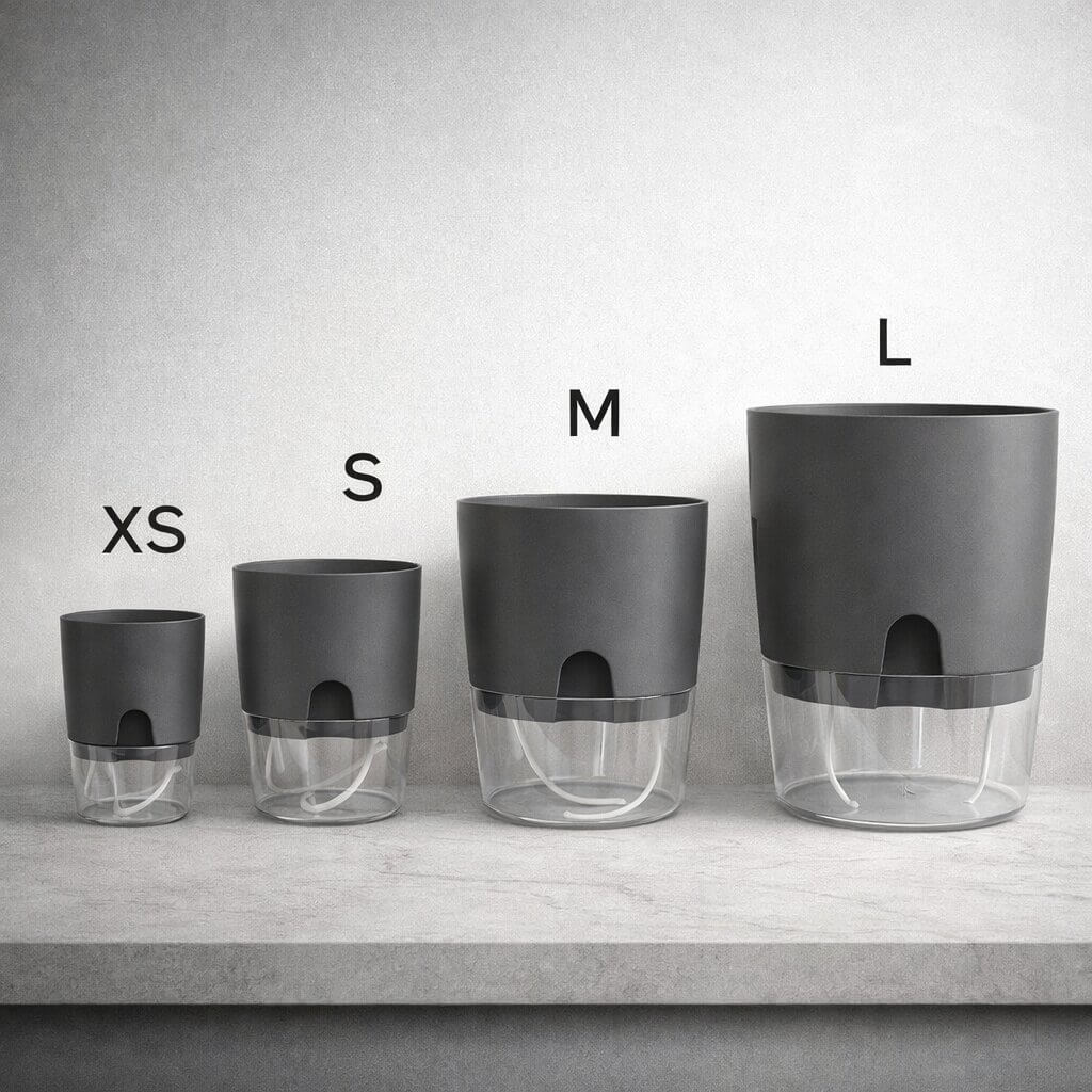 Self-Watering Plant Pot with Reservoir for Indoor & Outdoor Use