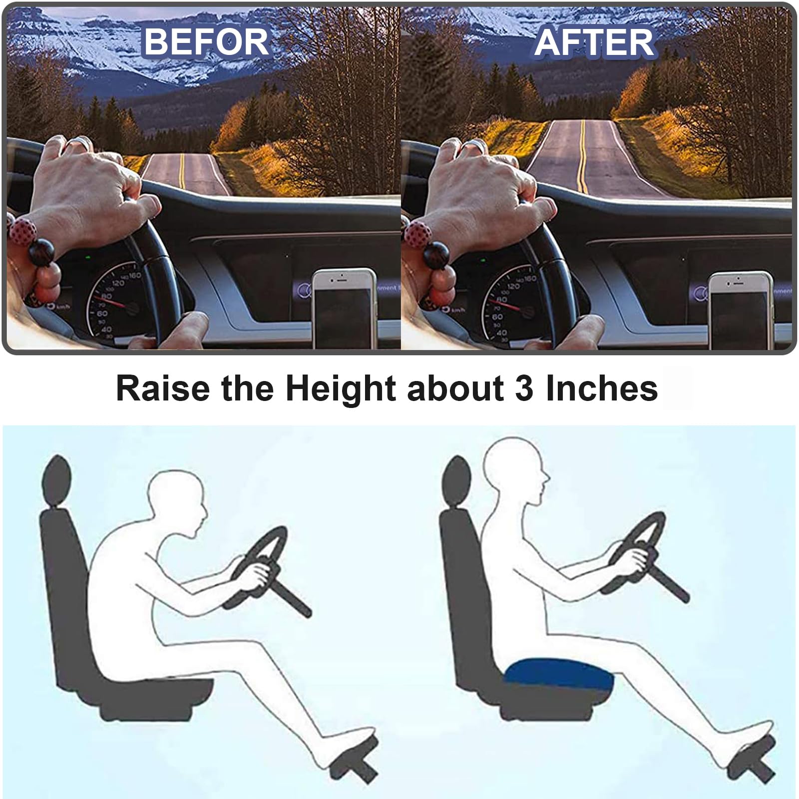 Elevate Your Comfort: Premium Memory Foam Seat Cushion
