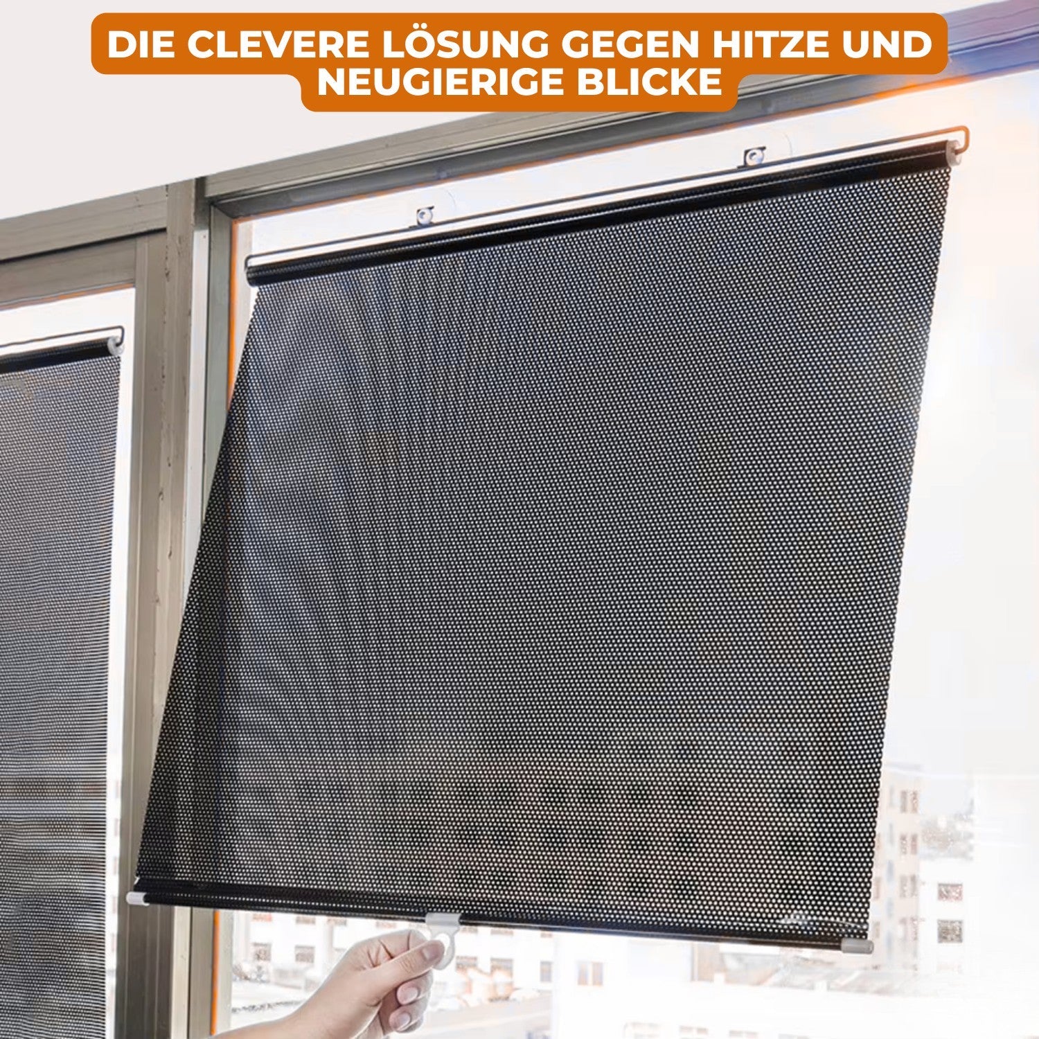UV-Blocking Window Shade with No-Drill Installation