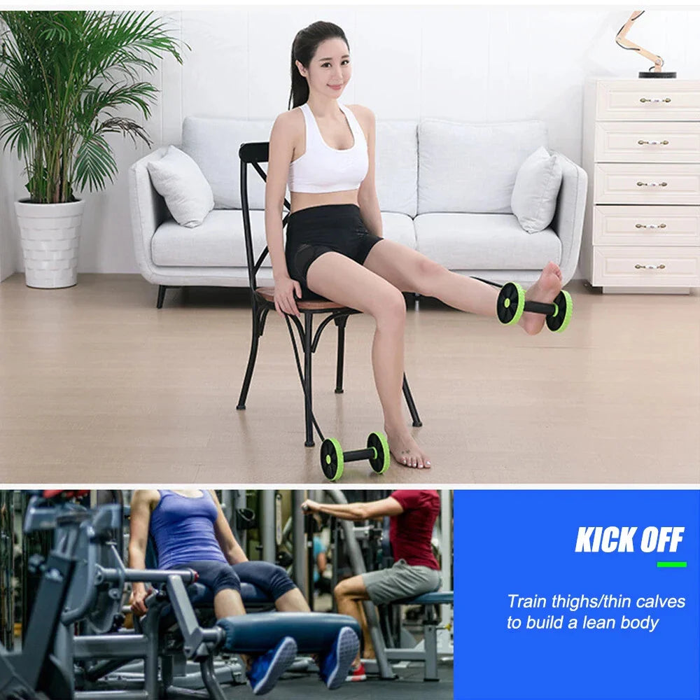 Compact Home Fitness System with Resistance Bands