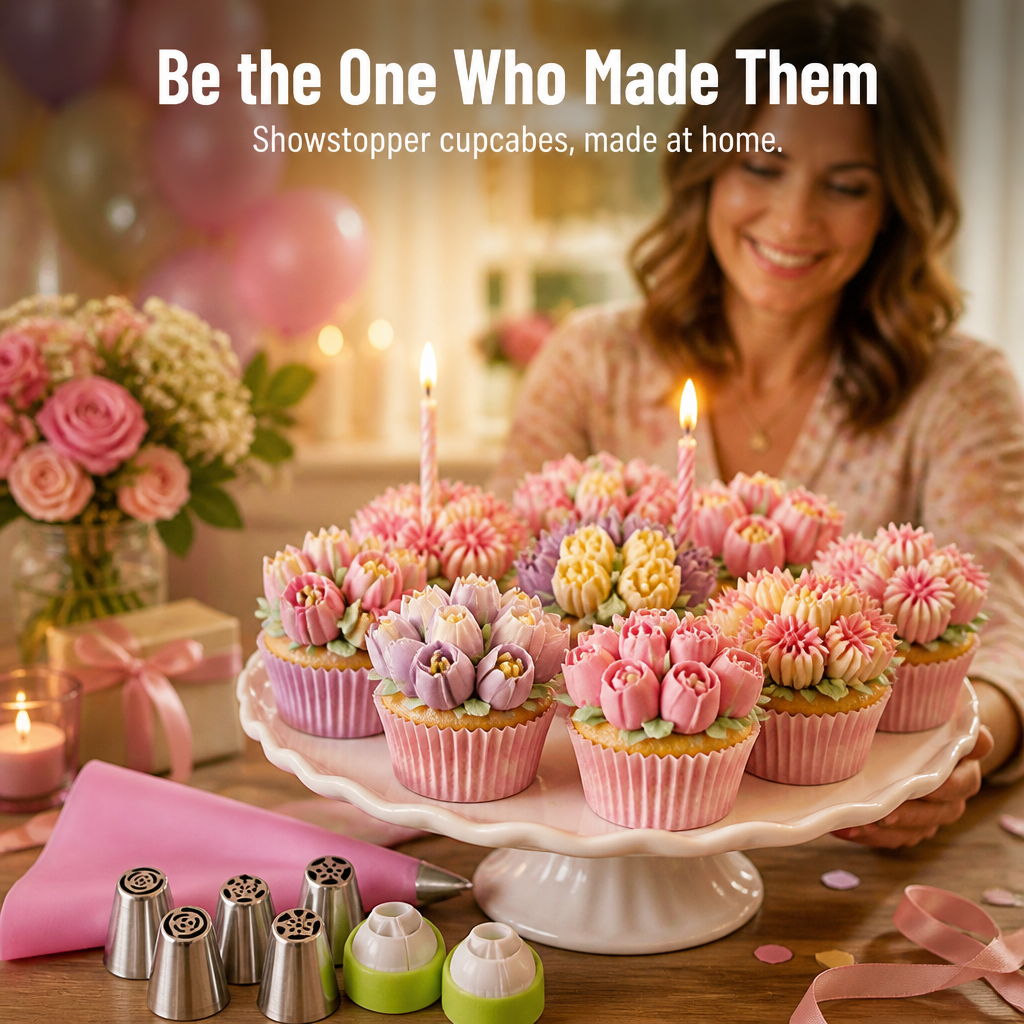 VividPetal™ — Pipe Bakery-Worthy Buttercream Flowers in One Simple Squeeze