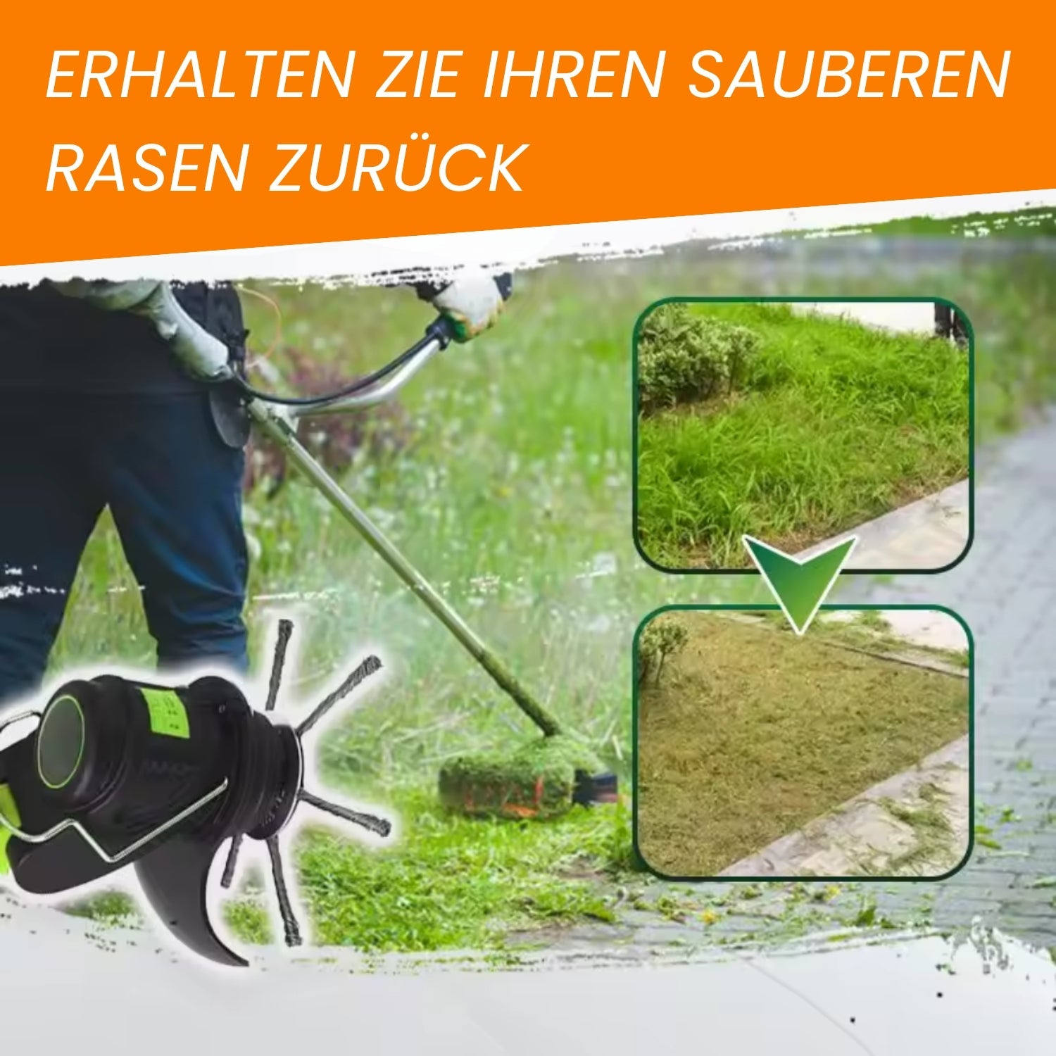 WeedBuster Pro: Efficient Garden Trimmer Head